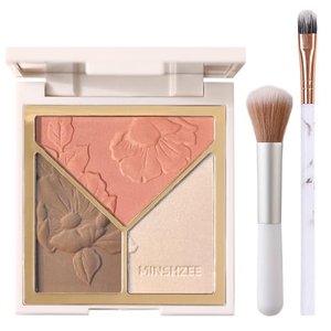 Highlighter Palette, 3-In-1 Highlighter Puder