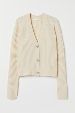 Gerippter Cardigan