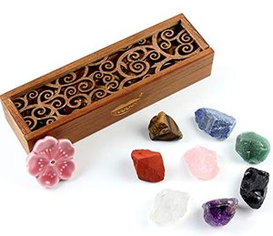 Chakra-Stein-Set – natürliche, raue, Reiki-Heilkristalle für Heilung & Meditation