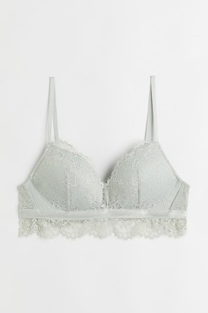 Push-up-Bralette in Spitze - Türkis - Damen