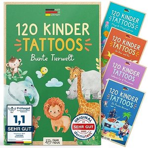 Famifidus 120 hautfreundliche Kinder Tattoos