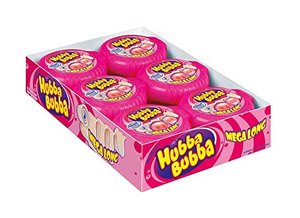 Hubba Bubba Kaugummi | Bubble Tape Fancy Fruit | Mega Lange Rolle | 12 Packungen (12 x 56 g)
