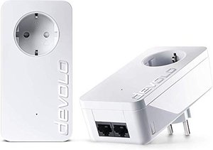 devolo LAN Powerline Adapter, dLAN 550 duo+ Starter Kit -bis zu 500 Mbit/s, Powerlan Adapter, LAN St