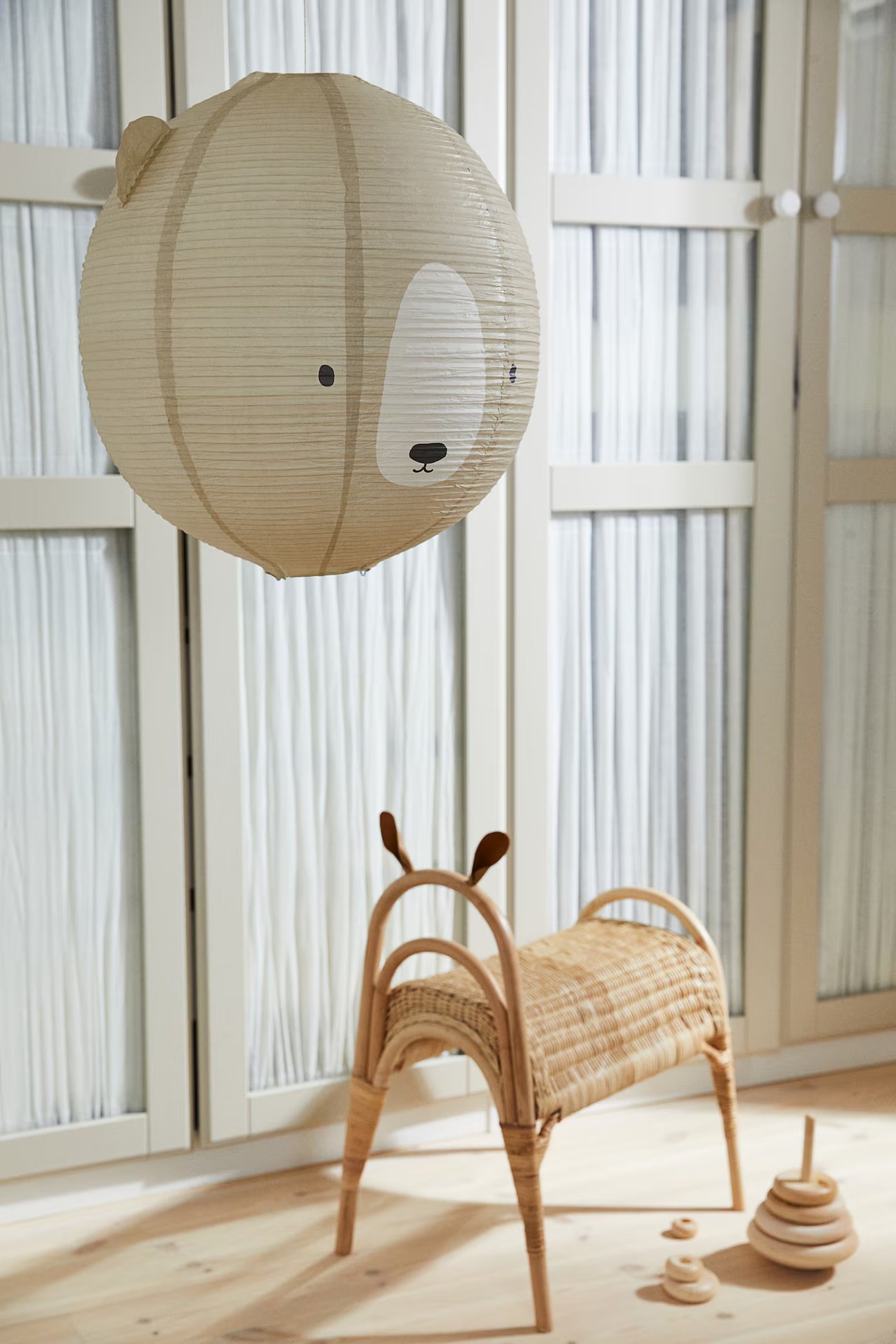 Lampenschirm aus Reispapier - Beige - Kinder