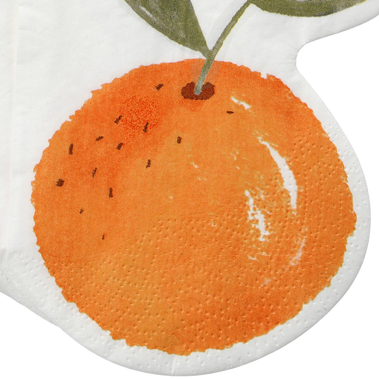 12 Servietten in Orangen-Form