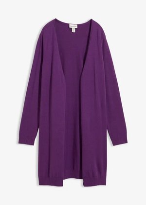 Longstrickjacke mit Rollkanten