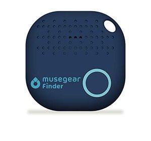musegear Schlüsselfinder mit Bluetooth App aus Deutschland I Maximaler Datenschutz | dunkelblau 1er 