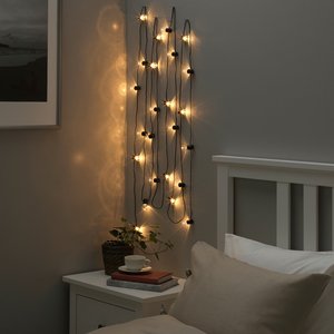 BLÖTSNÖ Lichterkette (24), LED - innen schwarz