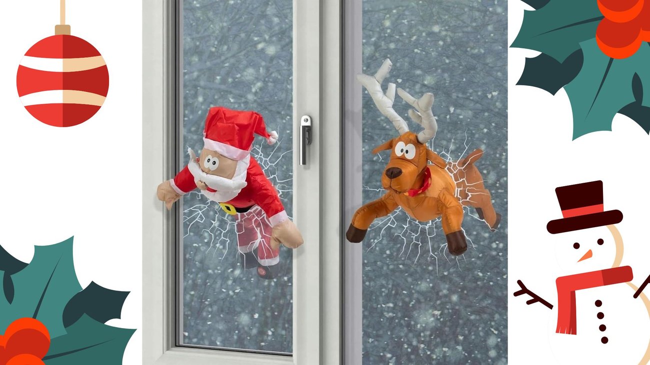 Humorvolle Weihnachts-Dekoration