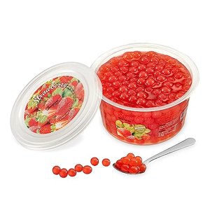 Original Popping Boba Fruchtperlen für Bubble Tea - 450g - Erdbeere