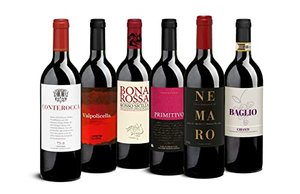 Weinpaket «Bella Italia», Rotwein-Reise durch Italien: Piemont, Veneto, Toskana, Sizilien. Bio-Rotwe
