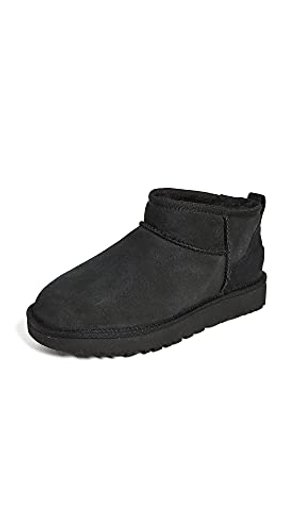 UGG Damen Classic Ultra Mini Stiefelette, schwarz