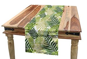 ABAKUHAUS Frühling Tischläufer mit Palmen