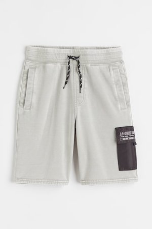 Sweatshorts - Grau