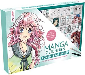 Manga zeichnen Adventskalender - Manga zeichnen lernen in 24 Tagen