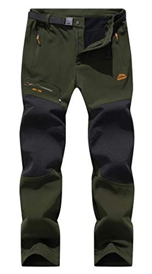 Herren-Hose für Wandern und Wald (Wasserdicht, Softshellhose, Winddicht, Warm gefüttert)