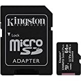 Kingston Canvas Select Plus microSD Speicherkarte, SDCS2/64GB Class 10 (inkl. SD Adapter)