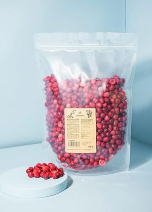 KoRo - Gefriergetrocknete Cranberries 175 g - Schonend getrocknete Cranberries aus 100 % Frucht
