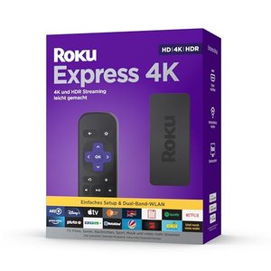 Roku Express 4K | HD/4K/HDR Streaming Media Player | Funktioniert nur in Deutschland