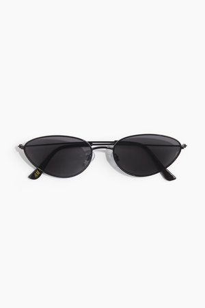 Cat-Eye-Sonnenbrille - Schwarz - Damen