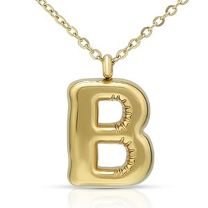Vergoldeter Puffy Buchstabe B