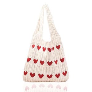 Vimmvid Strandtasche, Gestrickte Umhängetasche