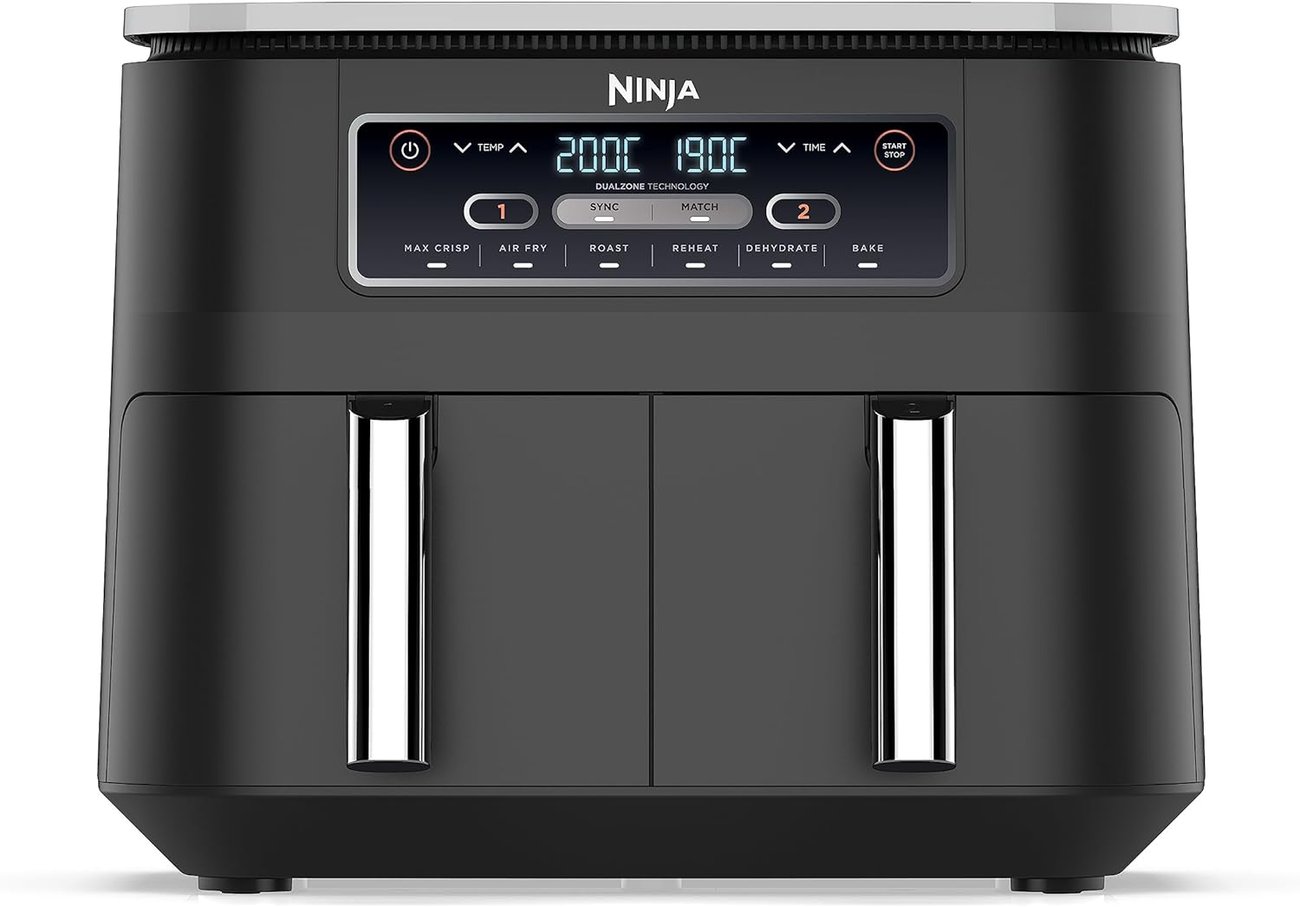 Ninja Foodi Dual Zone Digitale Heißluftfritteuse, 7,6L