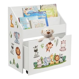 Juskys Kinder Bücherregal mit 3 Fächern