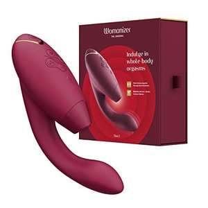 Womanizer Duo 2 Klitoris-Sauger - Rabbit Vibrator für Klitoris und G-Punkt Stimula
