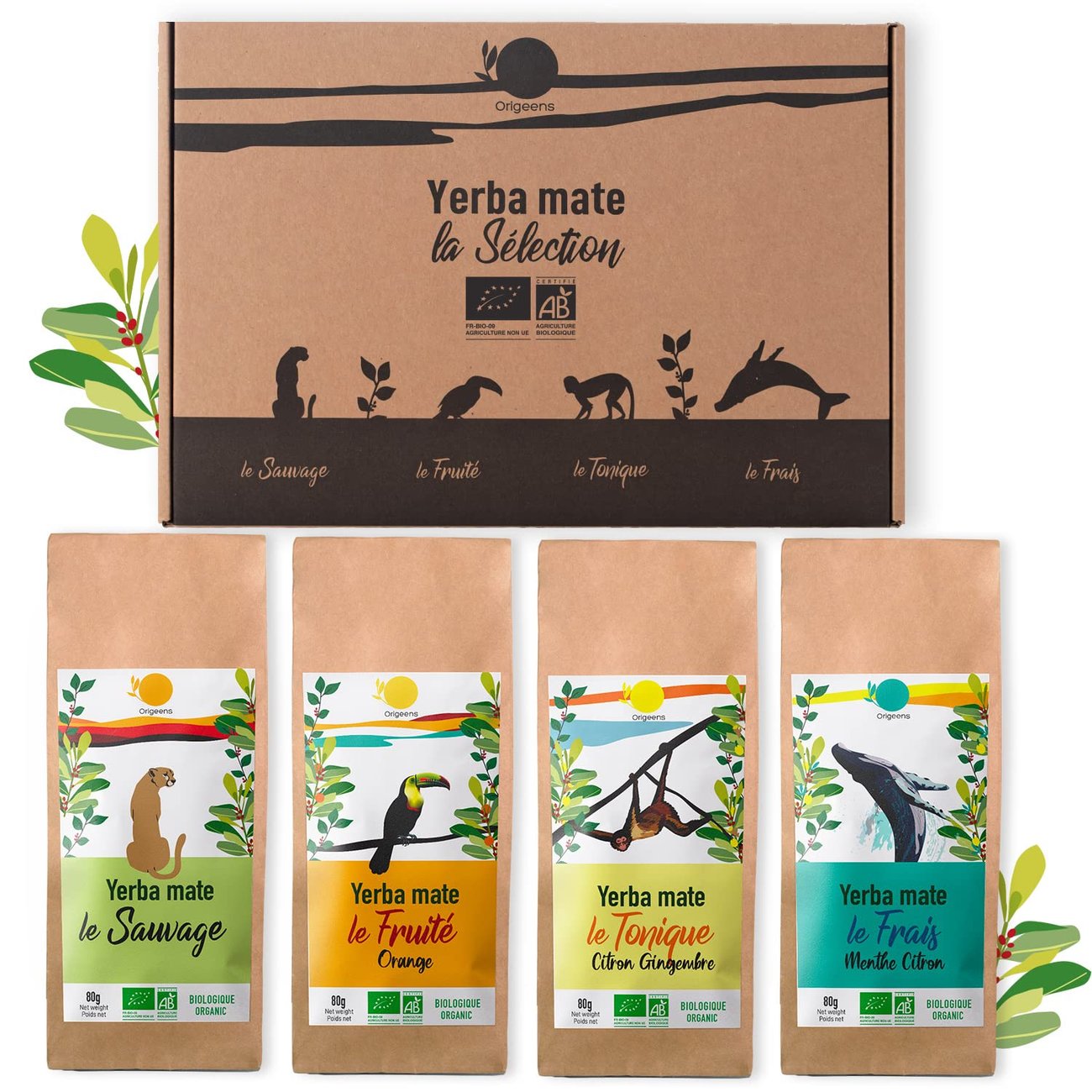 ORIGEENS GESCHENKSET BIO MATE TEE x4 I Bio Yerba Mate