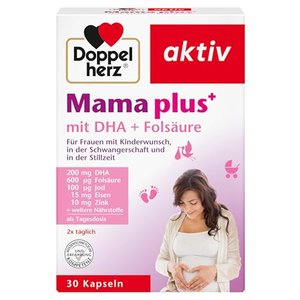 Doppelherz Mama plus Tabletten – Nahrungsergänzungsmittel mit Folsäure