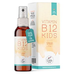 Little Wow® - Daily Vegan Vitamin B12 Spray | Speziell für Kinder | Vegan