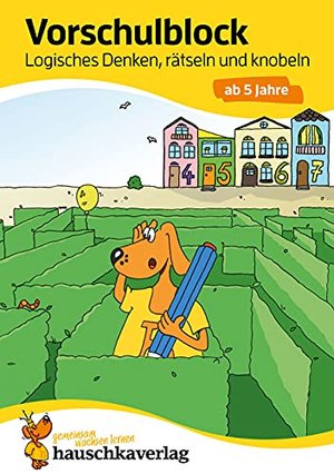 Vorschulblock - Logisches Denken, rätseln und knobeln ab 5 Jahre, A5-Block