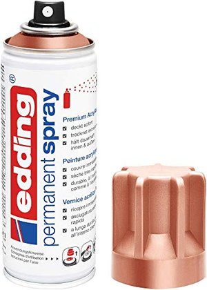 edding 5200 Permanent Spray - edles Kupfer - 200 ml - Acryllack zum Lackieren und Dekorieren