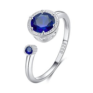 Qings Ring Blau Sapphire Geburtsstein