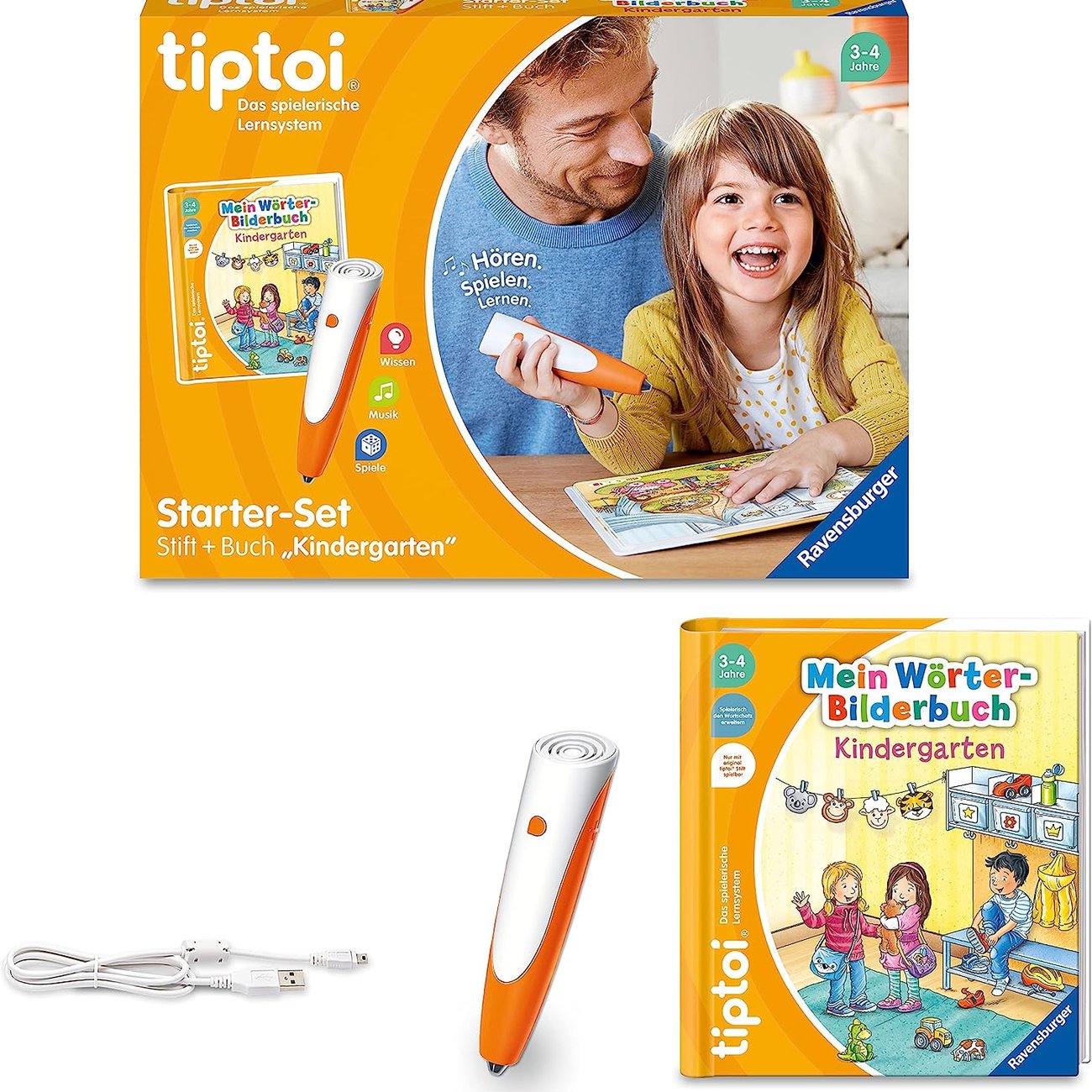 tiptoi Starter-Set: Stift und Wörter-Bilderbuch Kindergarten