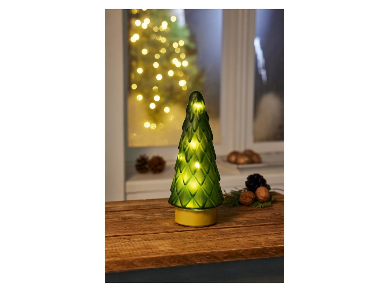 LIVARNO home LED-Glas-Weihnachtsdekoration