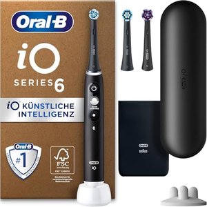 Oral-B iO Series 6 Plus Edition Elektrische Zahnbürste/Electric Toothbrush, PLUS 3 Aufsteckbürsten