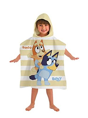 Bluey Bingo Poncho mit Kapuze