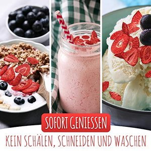 GEFRIERGETROCKNETE ERDBEEREN 300g, fruchtige gefriergetrocknete Früchte in Scheiben
