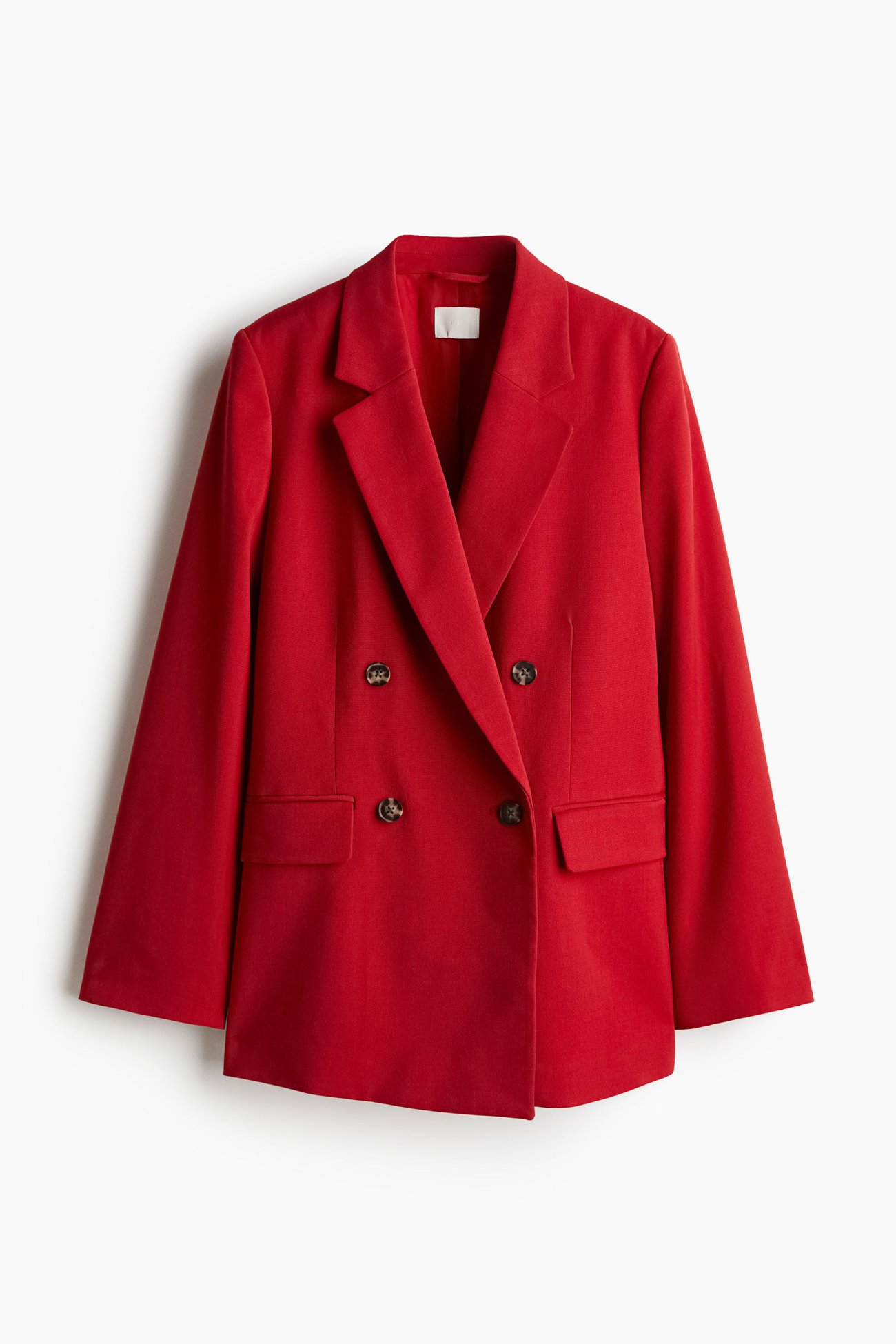 Zweireihiger Blazer - Rot - Damen