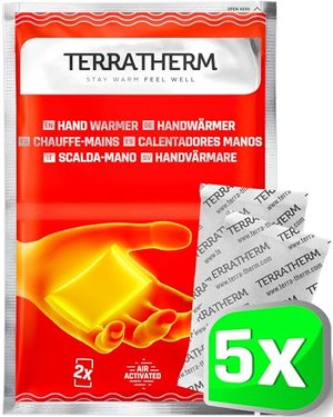 TerraTherm Handwärmer, Taschenwärmer für 12h warme Hände, Wärmepads Hand durch Luft aktiviert, 100% 