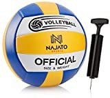 NAJATO Sports Volleyball (Outdoor & Indoor) – Beachvolleyball inkl. Ballpumpe