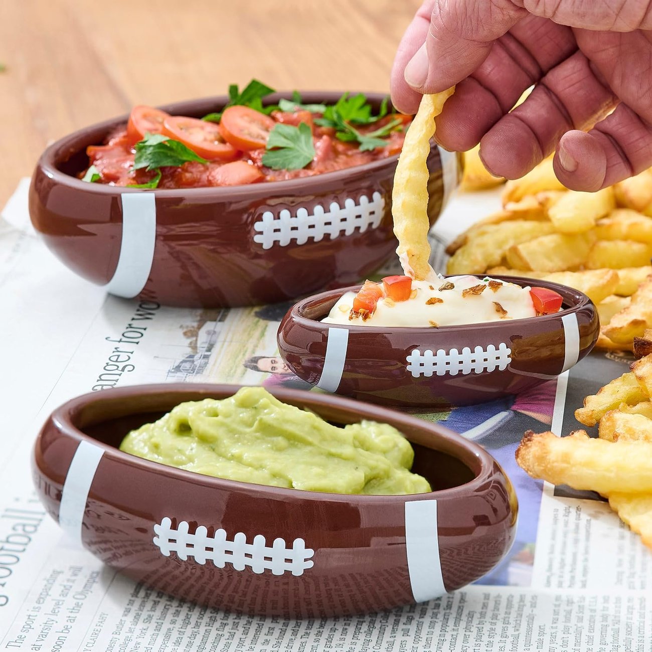 American Football Snack- & Dipschalen