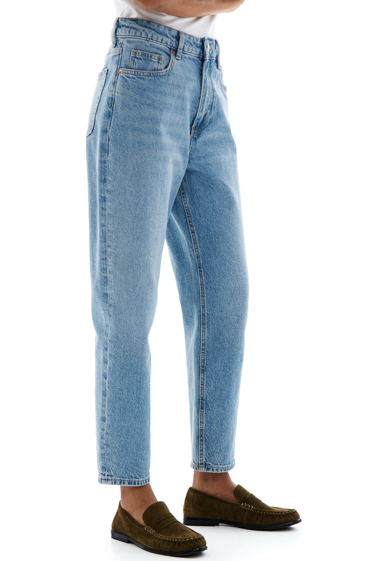 Slim Mom High Ankle Jeans