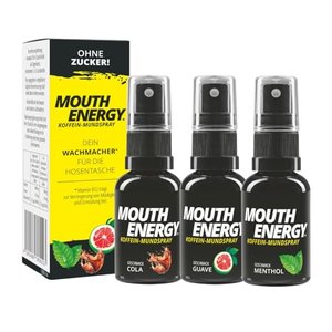 Mouth Energy Koffein-Mundspray Try-Me-Set (3 Sorten)