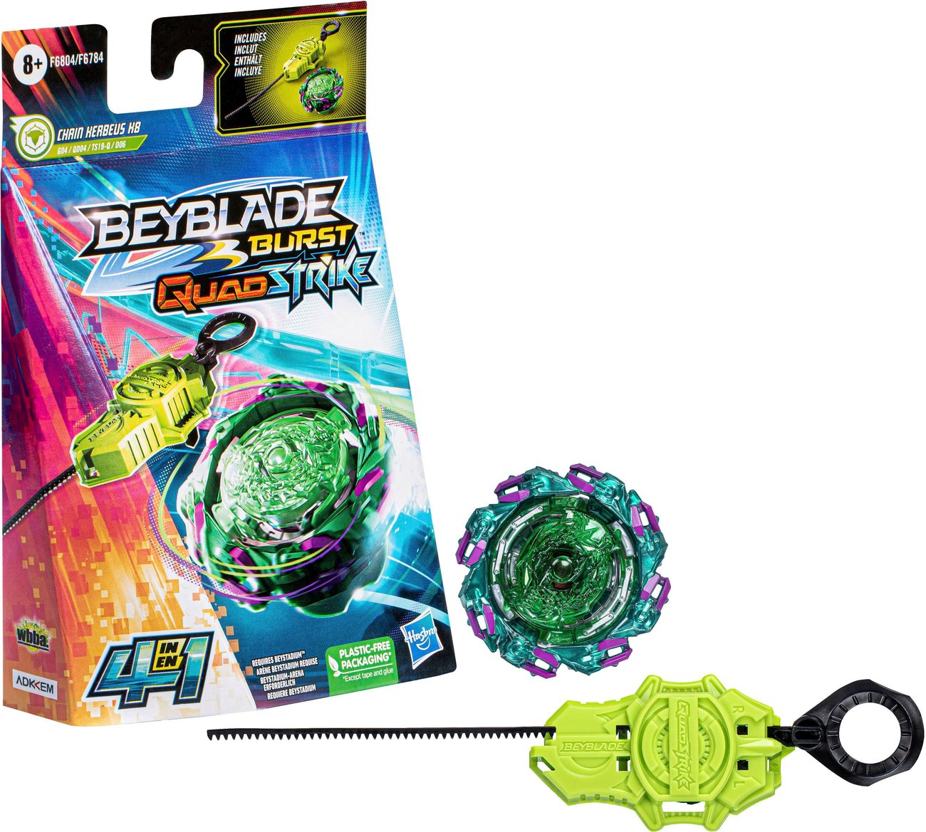 Speed-Kreisel Beyblade Burst Quadstrike Chain Kerbeus