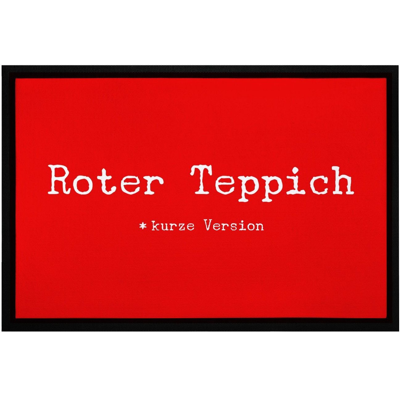 Fußmatte roter Teppich