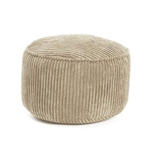 Lumaland Cord-Pouf Beige