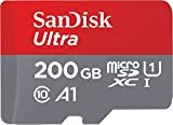SanDisk Ultra 200 GB microSDXC Speicherkarte + SD-Adapter